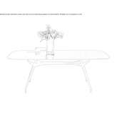 Rectangular dining table Ornago