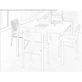 Fenix-NTM® square table Huenxe