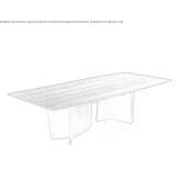 Rectangular wooden dining table Nolay