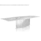 Rectangular steel table Marialva
