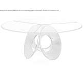 Round glass table Tornolo