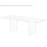 Rectangular table made of MDF Samaca