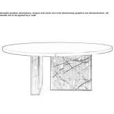 Round wooden table Mirabel
