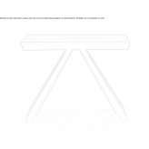 Table/console table in melamine-coated chipboard Couchey