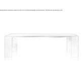 Rectangular table made of solid wood Papagou