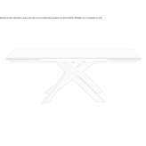 Extendable rectangular table made of porcelain stoneware Flayosc