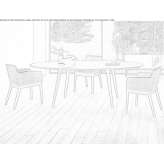 Oval table Brucken