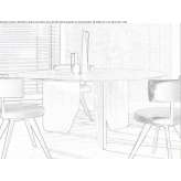 Round table made of solid wood Korzenna