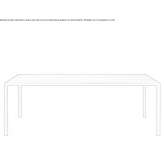 Rectangular dining table made of solid wood Sliema