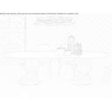 Owalny stół z kamionki porcelanowej z dębową podstawą Kamiah