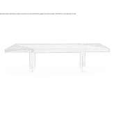 Rectangular table made of wood and marble Janowiec