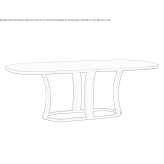 Extendable oval table Arifiye