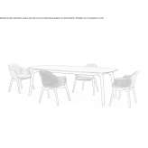 Wooden dining table Konispol