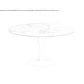 Round glass table Preseau