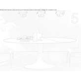 Oval table made of porcelain stoneware Rymarov