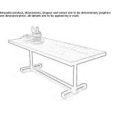 Rectangular table Sulzano