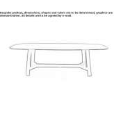 Rectangular wooden table Exhall