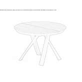 Extendable wooden table Bayindir