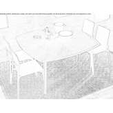 Square table Meribel