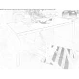 Rectangular table made of HPL Kragero