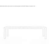 Rectangular wooden dining table Joseva
