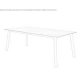 Prostokątny ceramiczny stół do jadalni Klodzko