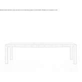 Extendable table made of solid wood Joseva