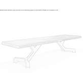 Rectangular dining table made of solid wood Floroaia