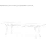 Rectangular dining table made of solid wood Westby