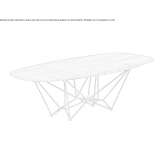 Oval wooden table Ebano