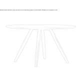 Round wooden dining table Atoyac