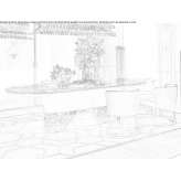 Oval marble table Niemegk