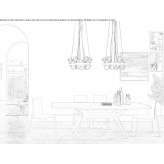Rectangular table Rauen