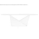 Rectangular glass table Silute