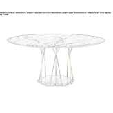 Round marble dining table Praesto