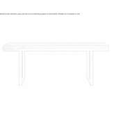 Rectangular table made of solid wood Smyadovo