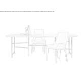 Rectangular marble dining table Yungay