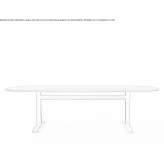 Oval wooden dining table Dersida