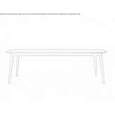 Rectangular dining table Brucken