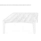 Square oak table Ebes
