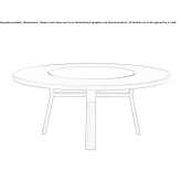 Round dining table McComb