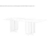 Rectangular marble table Teunz