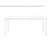 Rectangular table made of solid wood Atalanti