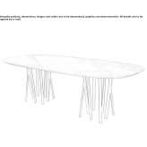 Oval marble table Mirabel