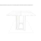 Rectangular marble dining table Nieheim