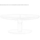 Extendable oval table Sedliste