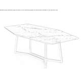 Marble dining table Vlkos
