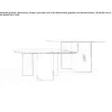 Glass table for the living room Lukavice