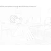 Rectangular walnut table with a metal base Couchey