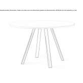 Round laminate table Klemzig